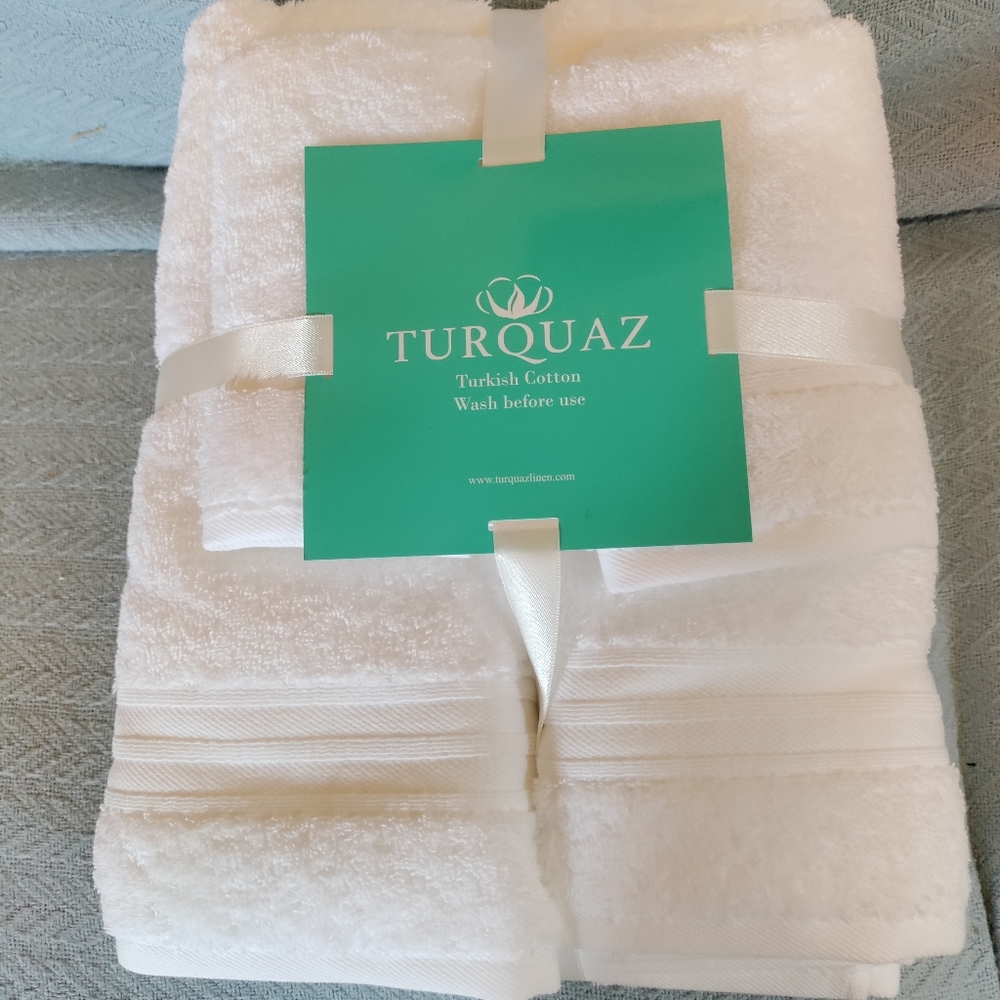 6 pc Turquaz Turkish towel set